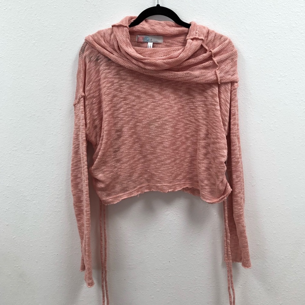NWT Free People Beach rose cowl neck sweater MED